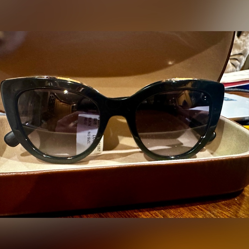 Longchamp Paris Cat Eye Sunglasses Black LO686S NEW